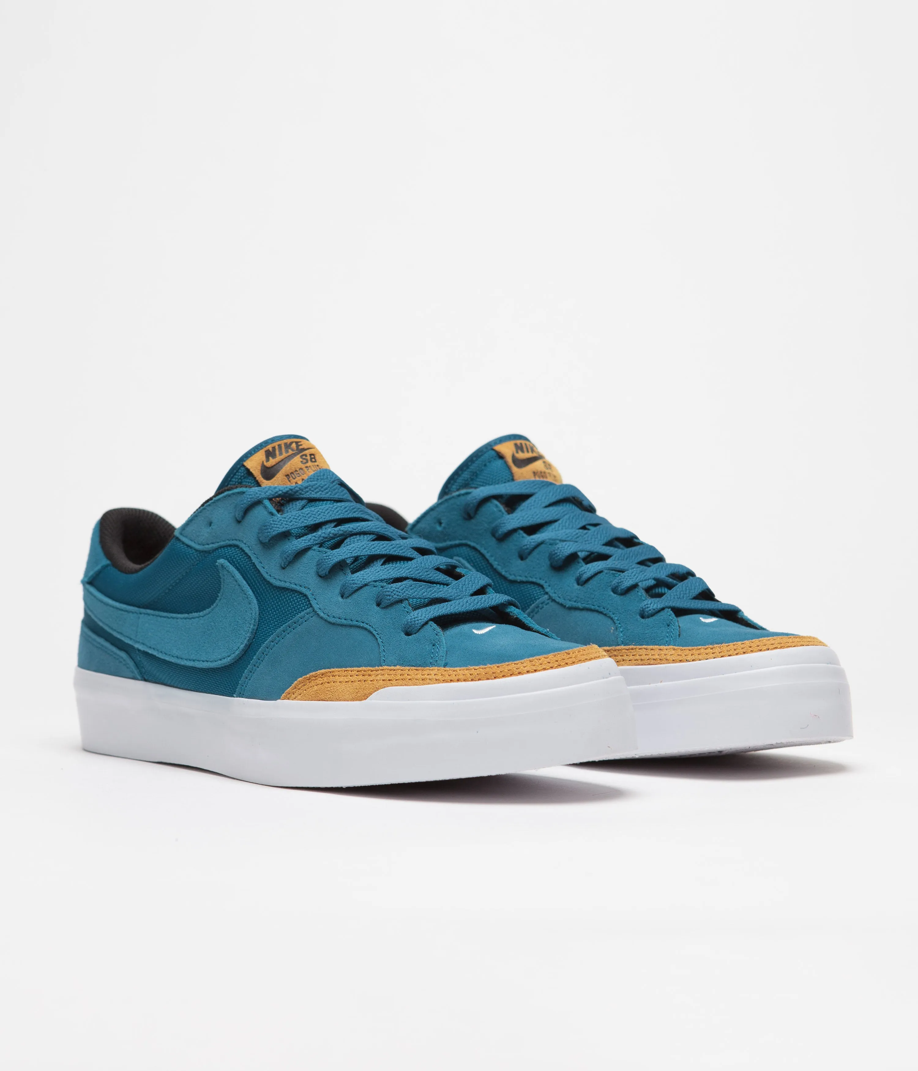 Nike SB Pogo Plus Premium Shoes - Green Abyss / Green Abyss - Desert Ochre