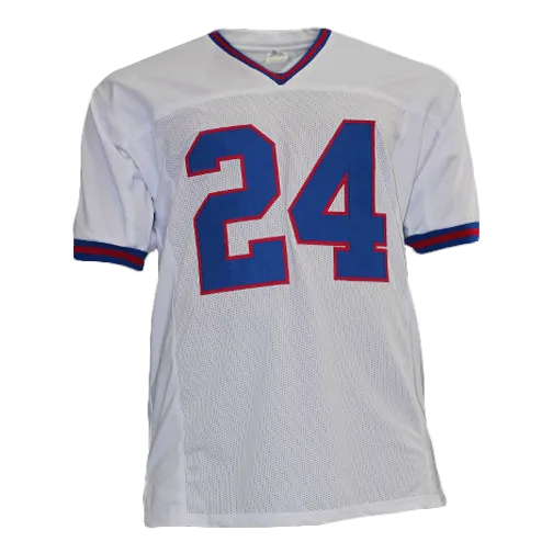 Ottis Anderson Pro Style Autographed Football Jersey White (JSA)