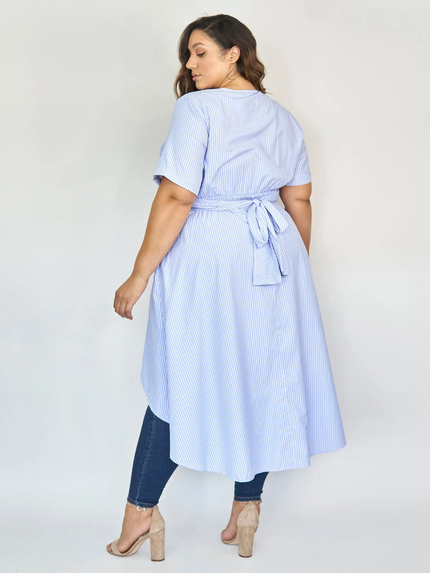 Robin Striped Hi-Lo Tunic