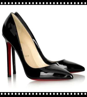 SEXEMARA Classic Patent Leather Multi Choice Heel Stiletto Shoes