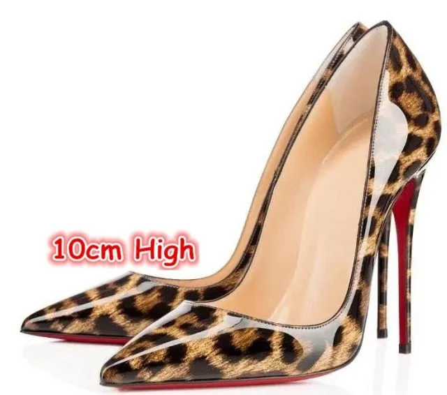 SEXEMARA Classic Patent Leather Multi Choice Heel Stiletto Shoes
