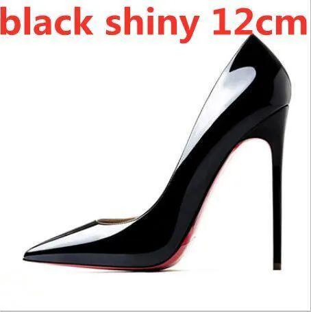 SEXEMARA Classic Patent Leather Multi Choice Heel Stiletto Shoes