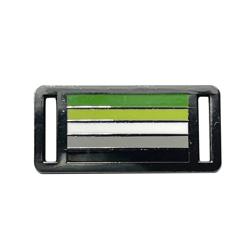 Shoelace Tags - Aromantic Flag