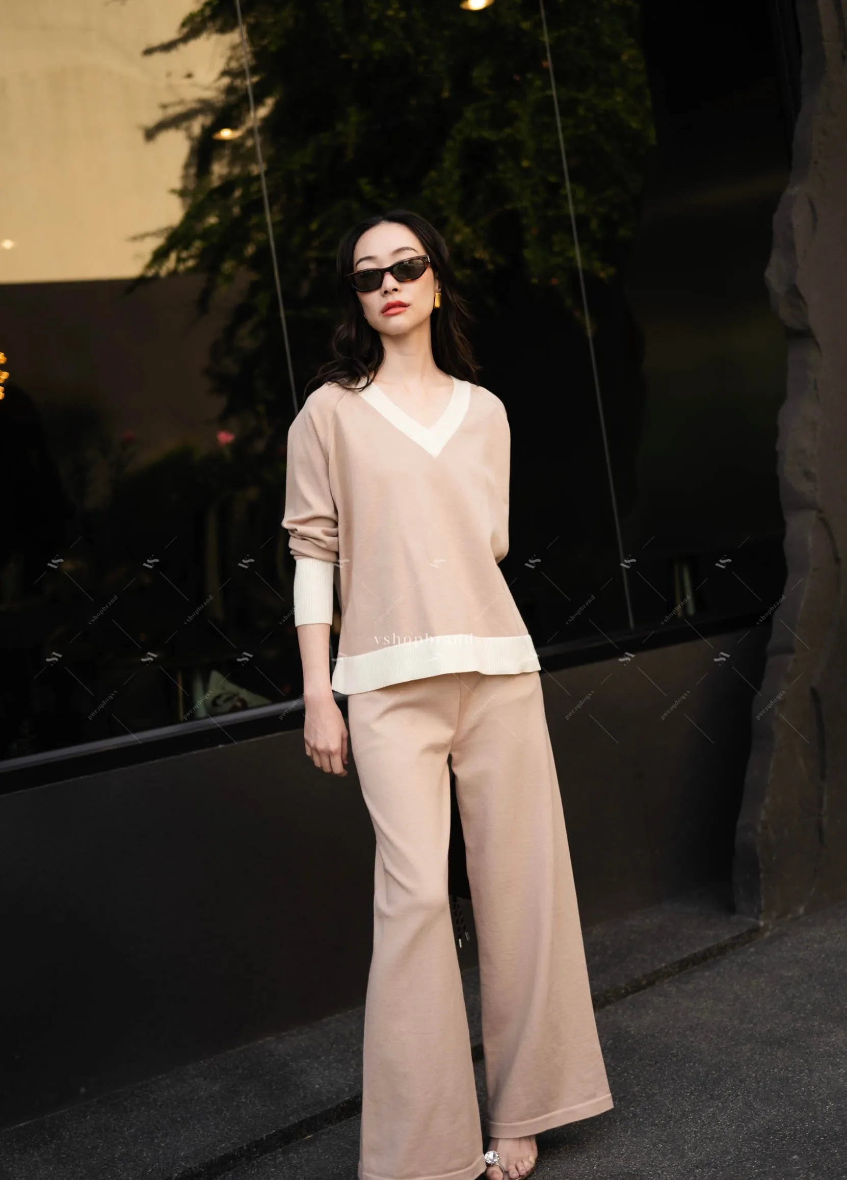The istanbul Co-ord ( Set of 2) beige