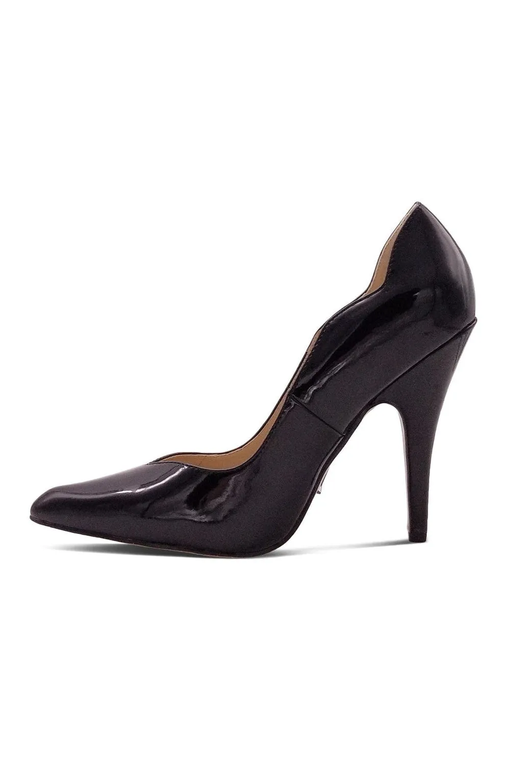 V-Shaped Topline Cute Scalloped Detailed Pump