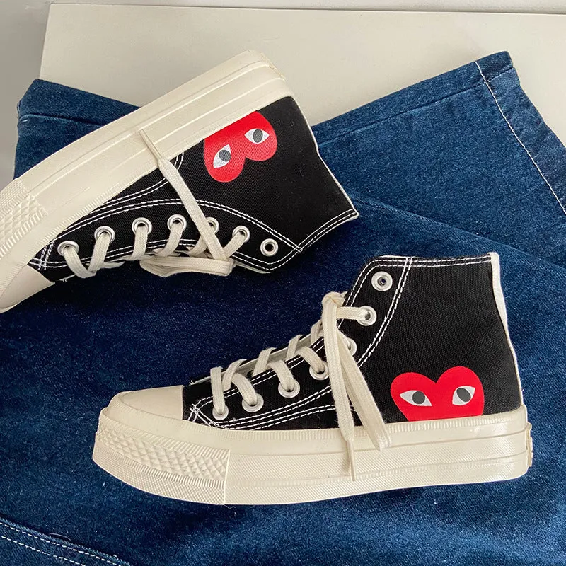 xiangtuibao Men Spring PLAY Black CDG 1970s All cool star High/Low top Unisex women Skateboarding Shoes sapato feminino zapatos de mujer