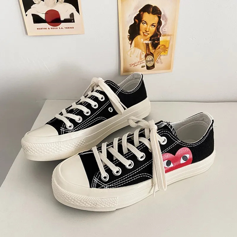 xiangtuibao Men Spring PLAY Black CDG 1970s All cool star High/Low top Unisex women Skateboarding Shoes sapato feminino zapatos de mujer