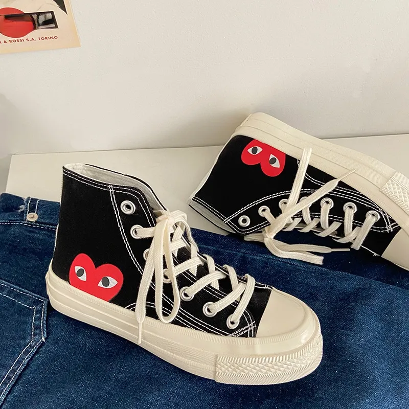 xiangtuibao Men Spring PLAY Black CDG 1970s All cool star High/Low top Unisex women Skateboarding Shoes sapato feminino zapatos de mujer