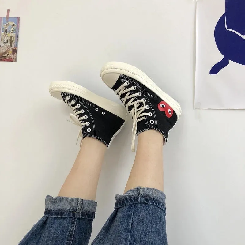 xiangtuibao Men Spring PLAY Black CDG 1970s All cool star High/Low top Unisex women Skateboarding Shoes sapato feminino zapatos de mujer