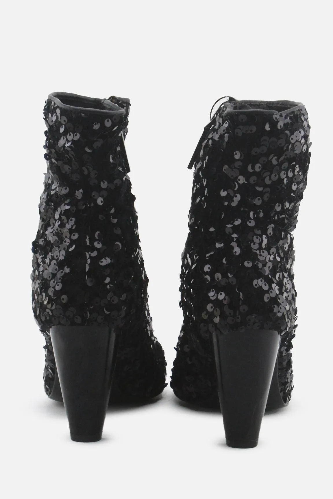 Zara Zipper Stilettos Ankle Boots | Textile